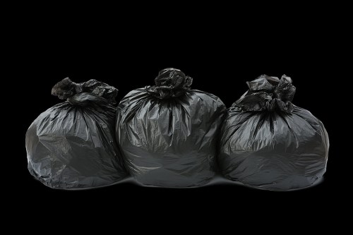 Rubbish removal process in action